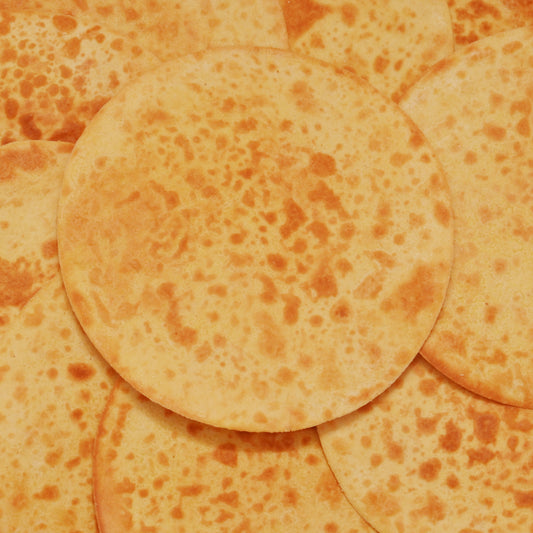 close photo shot of chana khakhra