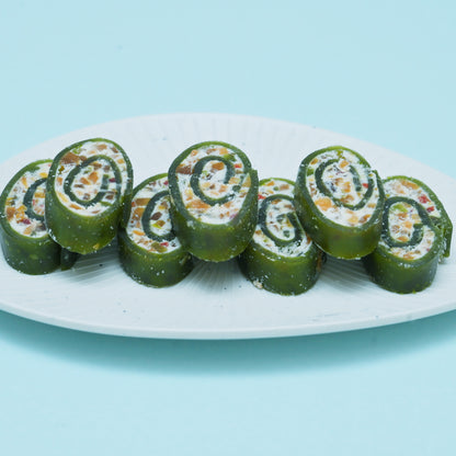 kaccha  mango cassata roll